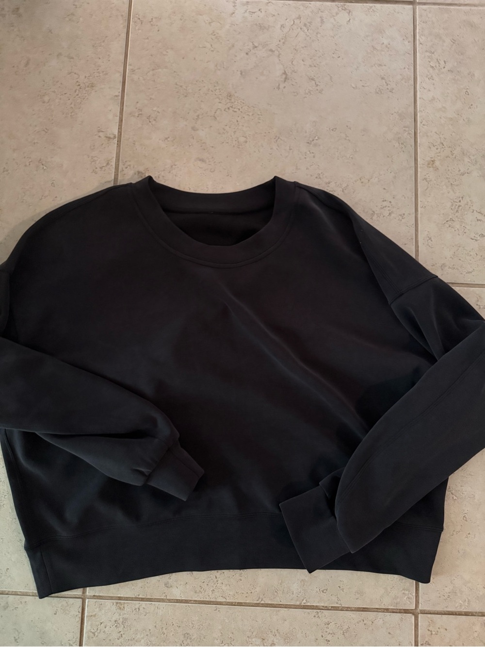 lululemon athletica Black Crewneck Sweatshirt